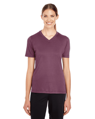 Sample of Team 365 TT11W - Ladies' Zone Performance T-Shirt in SPORT DRK MAROON style
