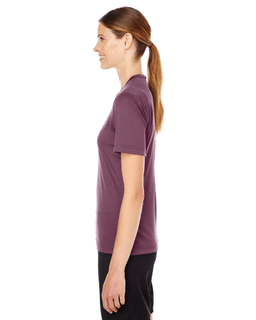 Sample of Team 365 TT11W - Ladies' Zone Performance T-Shirt in SPORT DRK MAROON from side sleeveright