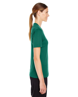Sample of Team 365 TT11W - Ladies' Zone Performance T-Shirt in SPORT FOREST from side sleeveleft
