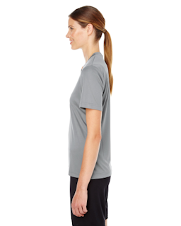 Sample of Team 365 TT11W - Ladies' Zone Performance T-Shirt in SPORT GRAPHITE from side sleeveright