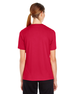 Sample of Team 365 TT11W - Ladies' Zone Performance T-Shirt in SPORT SCRLET RED from side back