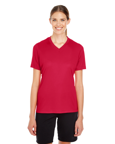 Sample of Team 365 TT11W - Ladies' Zone Performance T-Shirt in SPORT SCRLET RED style