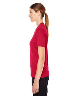Sample of Team 365 TT11W - Ladies' Zone Performance T-Shirt in SPORT SCRLET RED from side sleeveright