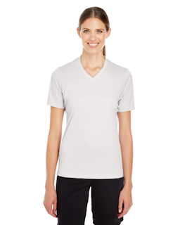 Sample of Team 365 TT11W - Ladies' Zone Performance T-Shirt in SPORT SILVER from side front