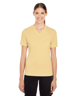 Sample of Team 365 TT11W - Ladies' Zone Performance T-Shirt in SPORT VEGAS GOLD from side front