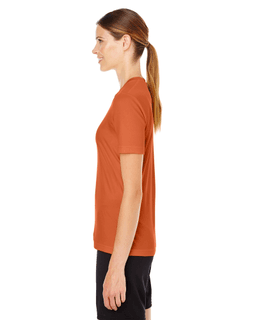 Sample of Team 365 TT11W - Ladies' Zone Performance T-Shirt in SPRT BRNT ORANGE from side sleeveright