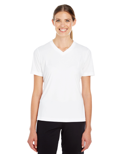 Sample of Team 365 TT11W - Ladies' Zone Performance T-Shirt in WHITE style