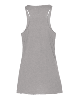 Sample of Women's Triblend Racerback Tank in Athletic Grey Triblend from side back