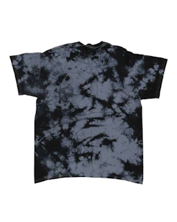 Sample of Crystal Tie Dyed T-Shirt in Black Grey from side back