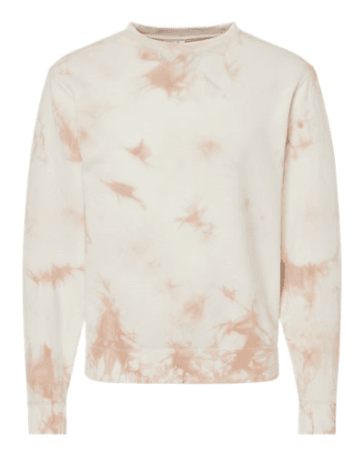 Sample of Midweight Tie-Dyed Sweatshirt in Tie Dye Dusty Pink style