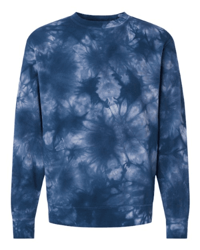 Sample of Midweight Tie-Dyed Sweatshirt in Tie Dye Navy style
