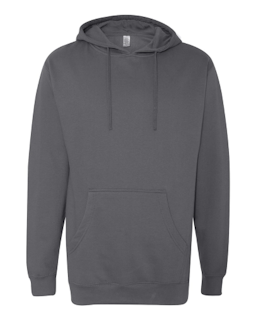 Sample of Midweight Hooded Sweatshirt in Charcoal from side front
