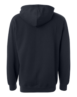 Sample of Midweight Hooded Sweatshirt in Classic Navy from side back