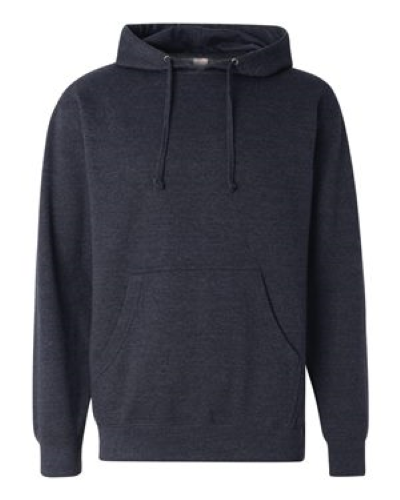 Sample of Midweight Hooded Sweatshirt in Classic Navy Heather style