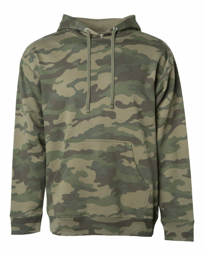 Sample of Midweight Hooded Sweatshirt in Forest Camo style