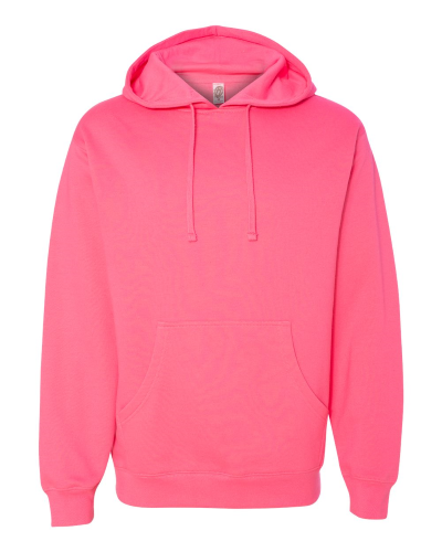 Sample of Midweight Hooded Sweatshirt in Neon Pink style