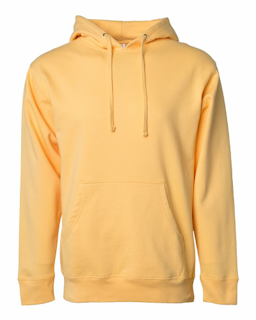 Sample of Midweight Hooded Sweatshirt in Peach from side front