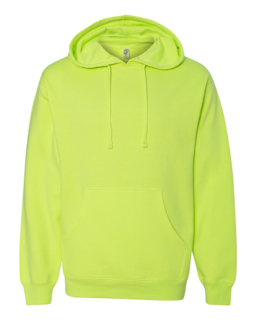 Sample of Midweight Hooded Sweatshirt in Safety Yellow from side front