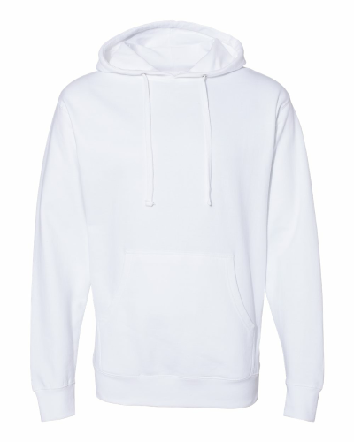 Sample of Midweight Hooded Sweatshirt in White style