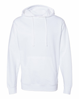 Sample of Midweight Hooded Sweatshirt in White from side front