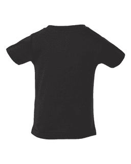 Sample of Fine Jersey Infant T-Shirt in Black from side back