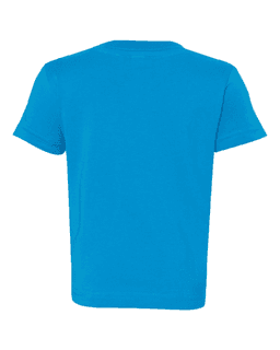 Sample of Fine Jersey Infant T-Shirt in Cobalt from side back