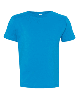 Sample of Fine Jersey Infant T-Shirt in Cobalt from side front