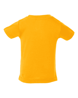 Sample of Fine Jersey Infant T-Shirt in Gold from side back