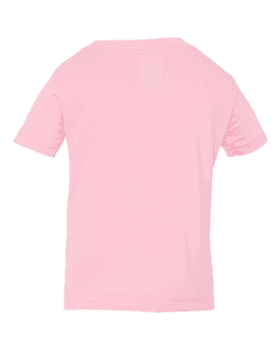 Sample of Fine Jersey Infant T-Shirt in Pink from side back