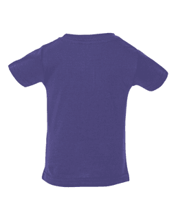 Sample of Fine Jersey Infant T-Shirt in Purple from side back