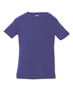 Sample of Fine Jersey Infant T-Shirt in Purple from side front