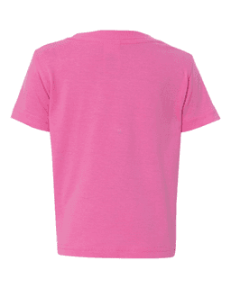 Sample of Fine Jersey Infant T-Shirt in Raspberry from side back