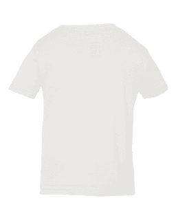 Sample of Fine Jersey Infant T-Shirt in White from side back