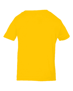 Sample of Fine Jersey Infant T-Shirt in Yellow from side back