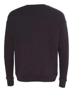 Sample of Unisex Drop Shoulder Sweatshirt in Black from side back
