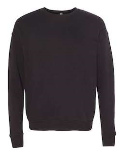 Sample of Unisex Drop Shoulder Sweatshirt in Black style