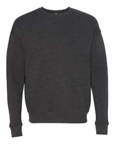 Sample of Unisex Drop Shoulder Sweatshirt in DarkGreyHeather style