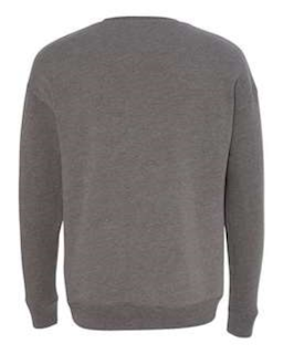 Sample of Unisex Drop Shoulder Sweatshirt in DeepHeather from side back