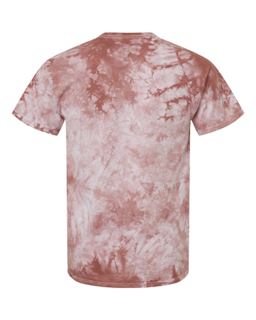 Sample of Crystal Tie Dyed T-Shirt in Copper from side back