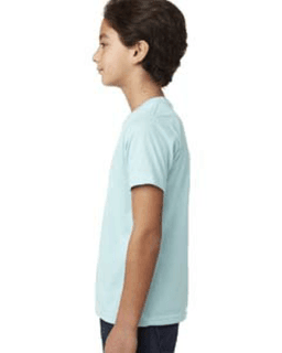 Sample of Next Level 3312 - Youth CVC Crew in ICE BLUE from side sleeveleft