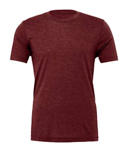Sample of Canvas 3413 - Unisex Triblend Short-Sleeve T-Shirt in CARDINAL TRBLND from side front
