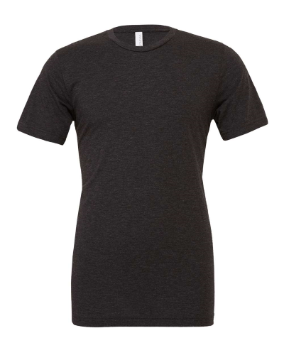 Sample of Canvas 3413 - Unisex Triblend Short-Sleeve T-Shirt in CHAR-BLACK TRIB style