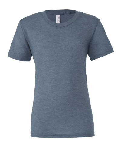 Sample of Canvas 3413 - Unisex Triblend Short-Sleeve T-Shirt in DENIM TRIBLEND style