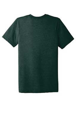 Sample of Canvas 3413 - Unisex Triblend Short-Sleeve T-Shirt in EMERALD TRIBLEND from side back