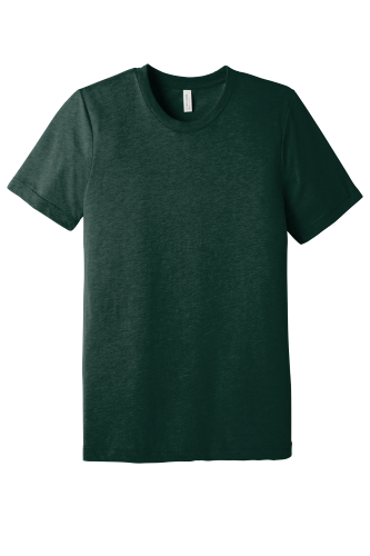 Sample of Canvas 3413 - Unisex Triblend Short-Sleeve T-Shirt in EMERALD TRIBLEND style