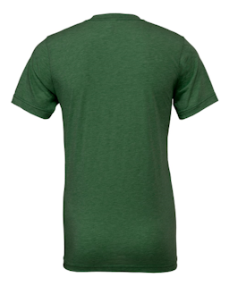 Sample of Canvas 3413 - Unisex Triblend Short-Sleeve T-Shirt in GRASS GRN TRBLND from side back