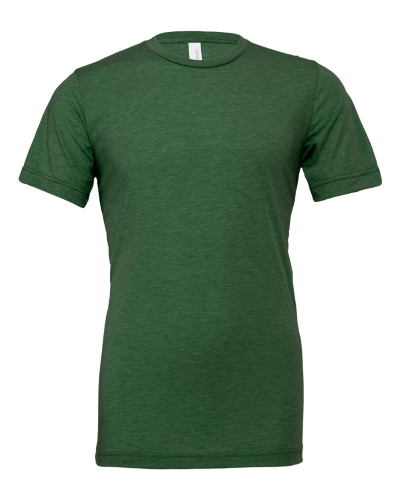 Sample of Canvas 3413 - Unisex Triblend Short-Sleeve T-Shirt in GRASS GRN TRBLND style