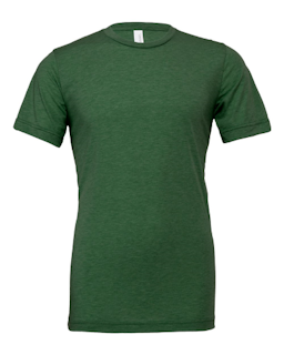 Sample of Canvas 3413 - Unisex Triblend Short-Sleeve T-Shirt in GRASS GRN TRBLND from side front