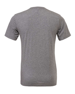 Sample of Canvas 3413 - Unisex Triblend Short-Sleeve T-Shirt in GREY TRIBLEND from side back