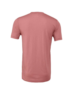 Sample of Canvas 3413 - Unisex Triblend Short-Sleeve T-Shirt in MAUVE TRIBLEND from side back